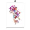 Bone Anatomy Flower Skull Hand Foot Wall Art Canvas Painting Nordic Poster And Prints Wall Pictures For Doctor Room Clinic Decor