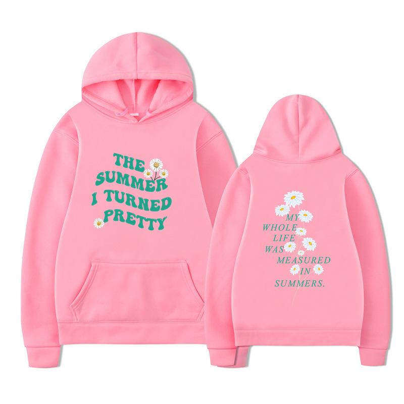 The Summer I Turned Pretty Print Fashion Sweatshirt Hip Hop Casual Unisex Autumn Winter Fleece Streetwear Tops Sudaderas