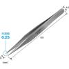 Hozan Heavy Duty Tweezers  Stainless Steel  125mm 0.25mm P 894