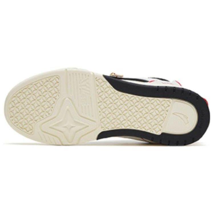 Anta Aojie Non-Slip Shock Absorbing Wear-Resistant Low-Top Skate Shoes Women sneaker White Black Red 122318040-5