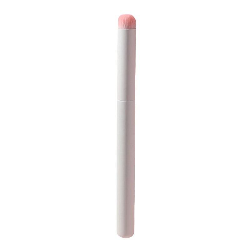 Lip Brush 1pc Lipstick Brush Round Head with Cap Mini Smudge Makeup Brush Portable Soft Bristle Concealer