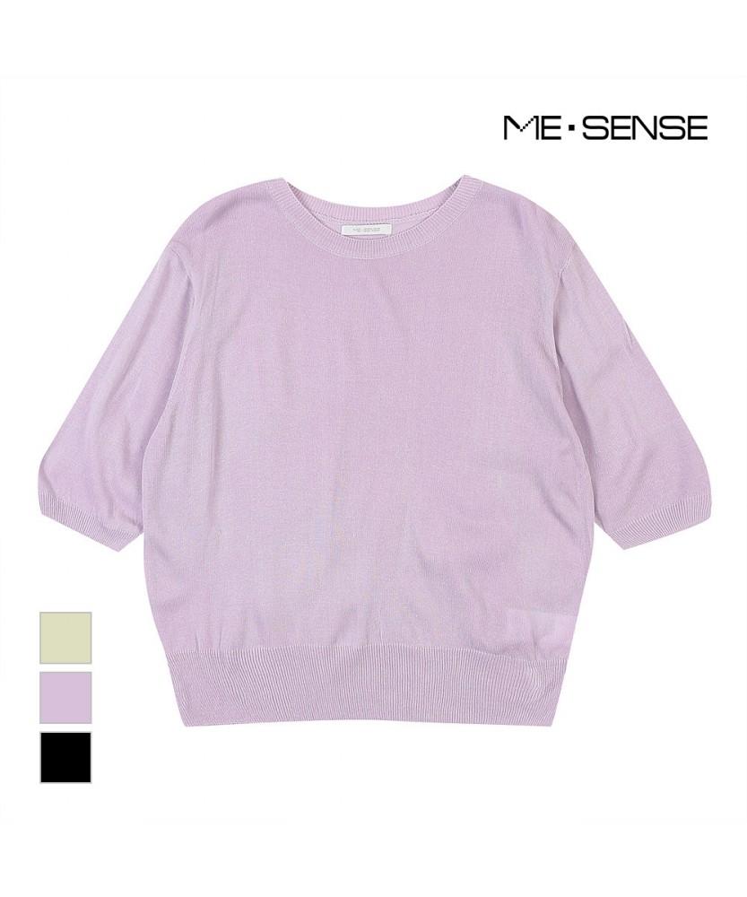 MESENSE Round Neck Short Sleeve Knit_Mb34Knp601Z