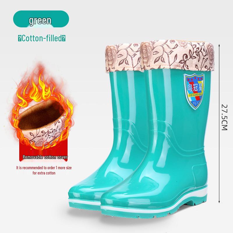 Damen Verdickte Rutschfeste Wasserdichte Regenstiefel zum Wattwandern