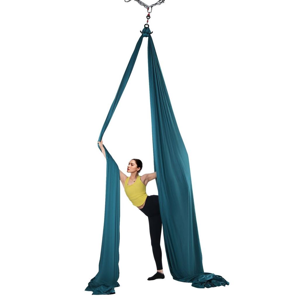 Aerial Silk & Yoga Swing, 8.7 Yards, Aerial Yoga Hammock Kit with 100gsm Nylon Fabric, Full Rigging Hardware & Easy Set-up Guide, Antigravity Flying