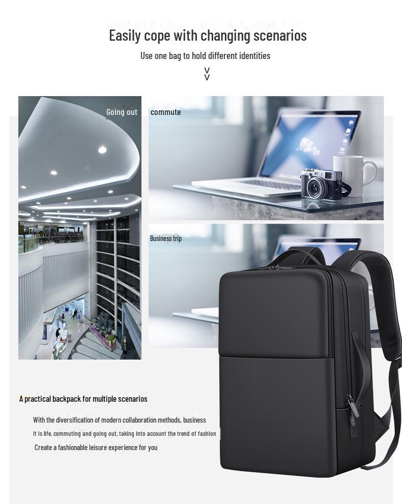 Unisex High-End Fashion Backpack: Waterproof, Business Casual, Computer & Travel Shoulder Bag