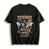 Retro Angel Money Print T-shirt Street Trend Loose Casual Short Sleeve Pure cotton T-shirt