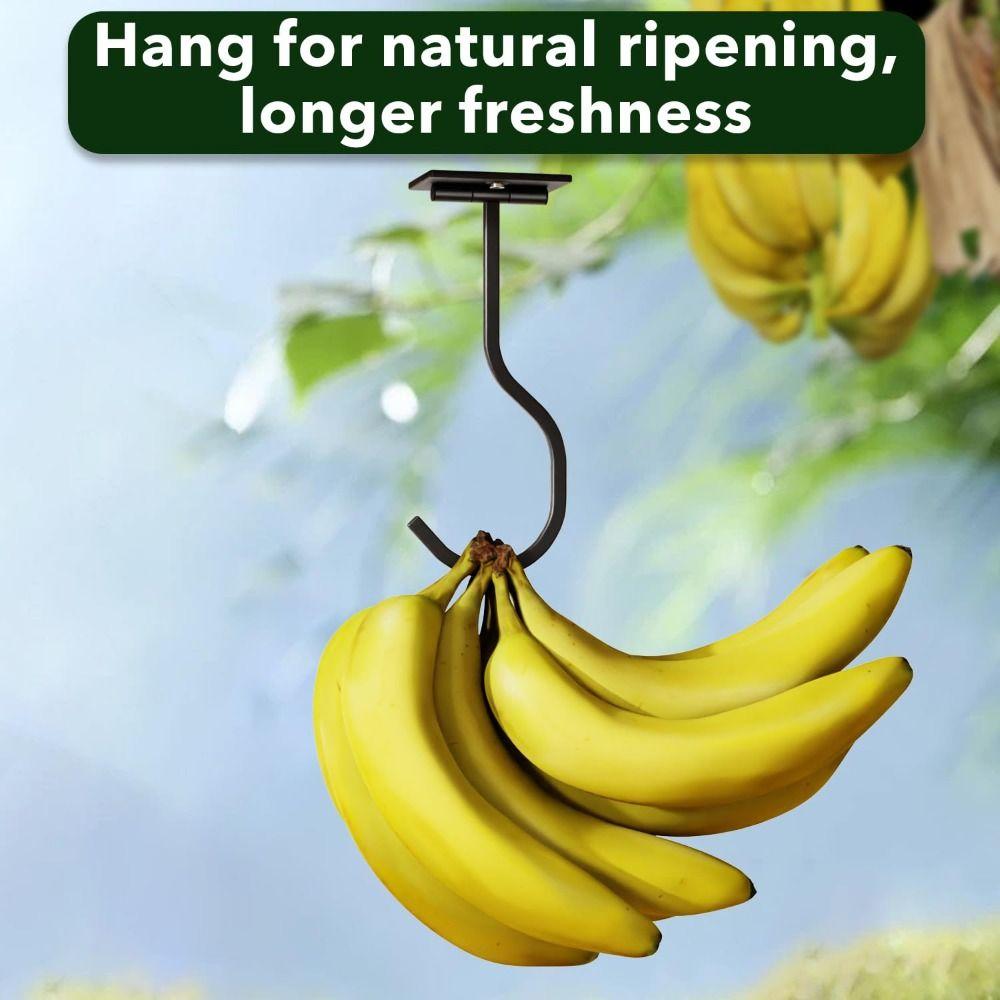 Rotation Under Cabinet Banana Hook Adhesive Bananas Hanger  For Mugs,Keychains,Shopping Bags