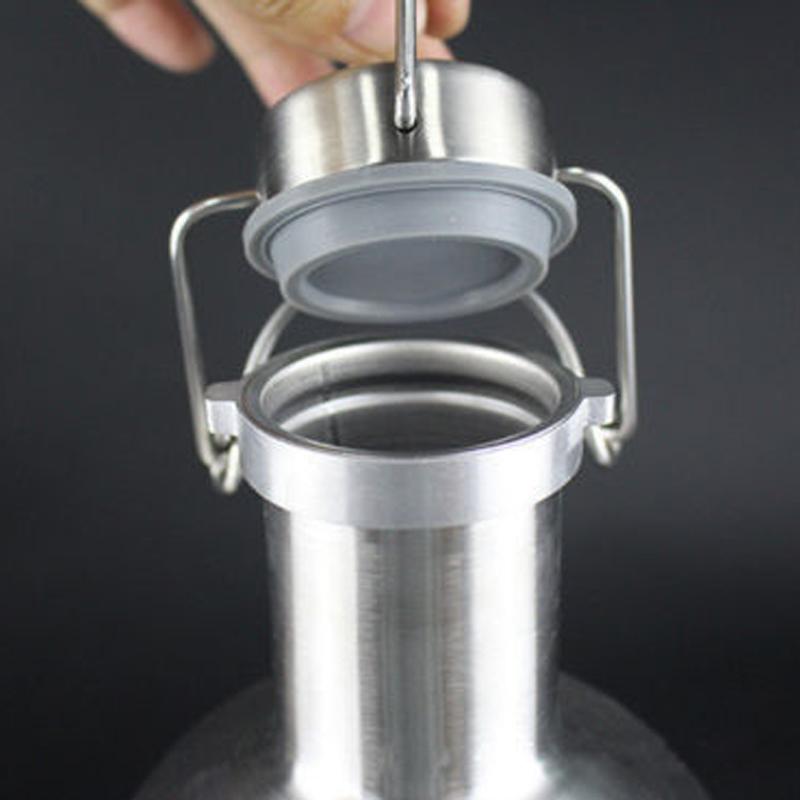 64oz nerezová ocelová pivní growler Swing Top Hip Flask Ultimate 1,9L pivní láhev