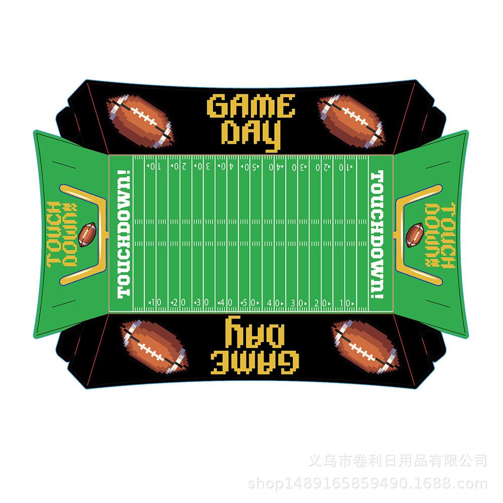 Super Bowl Ball Przybory Imprezowe Piłka Nożna Koszykówka Baseball Impreza Piłkarska Dekoracyjne Sztućce Pudełko na Chipsy