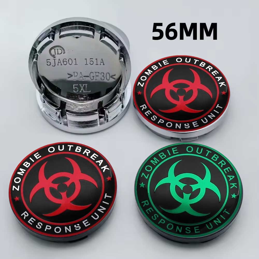 4PCS 56MM Universal Car Wheel Center Hub Cap Rims Dust-proof Cover Hubcaps Sticker For Ford HONDA Nissan Volkswagen Jeep