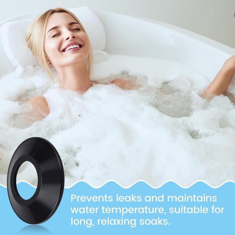 10 Piece Upgrades Bathtubs Stoppers Gaskets Strong Rubber Seal Bathtubs Drain Seal Washers set for Leak Proof Bathing