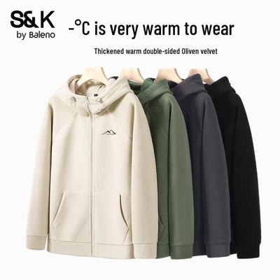 Baleno Men's Double-Sided Fleece Hooded Jacket