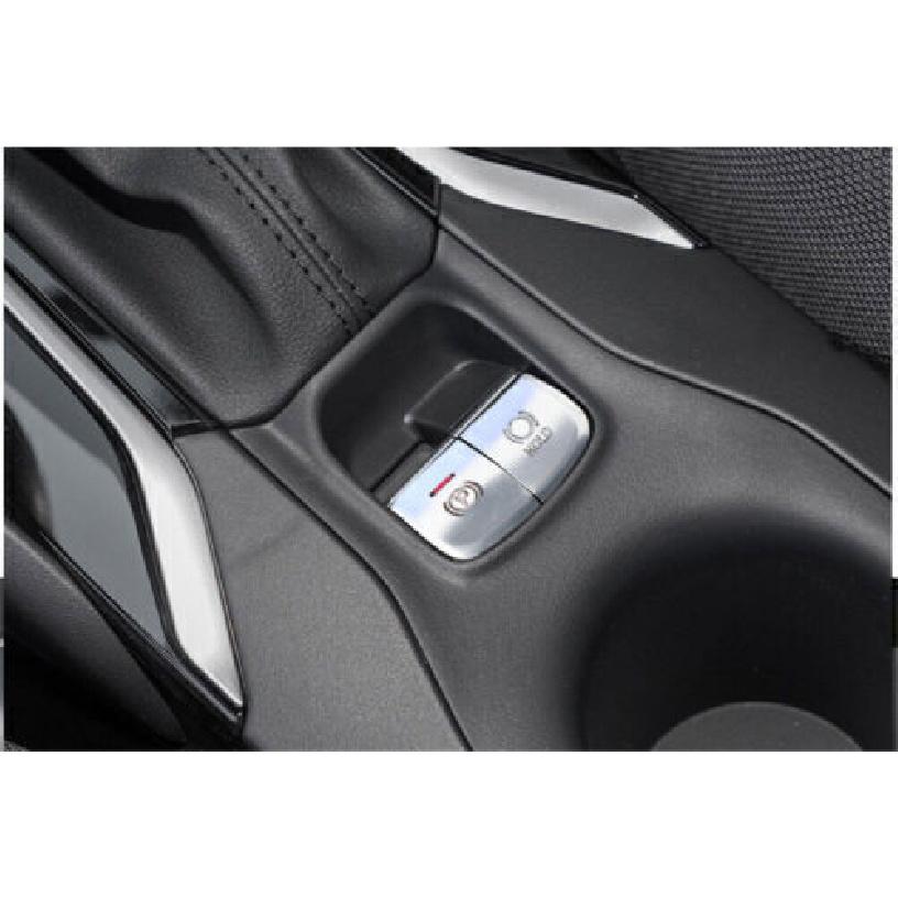 For Toyota Corolla - Aluminum Silver Electronic Handbrake Button Sticker