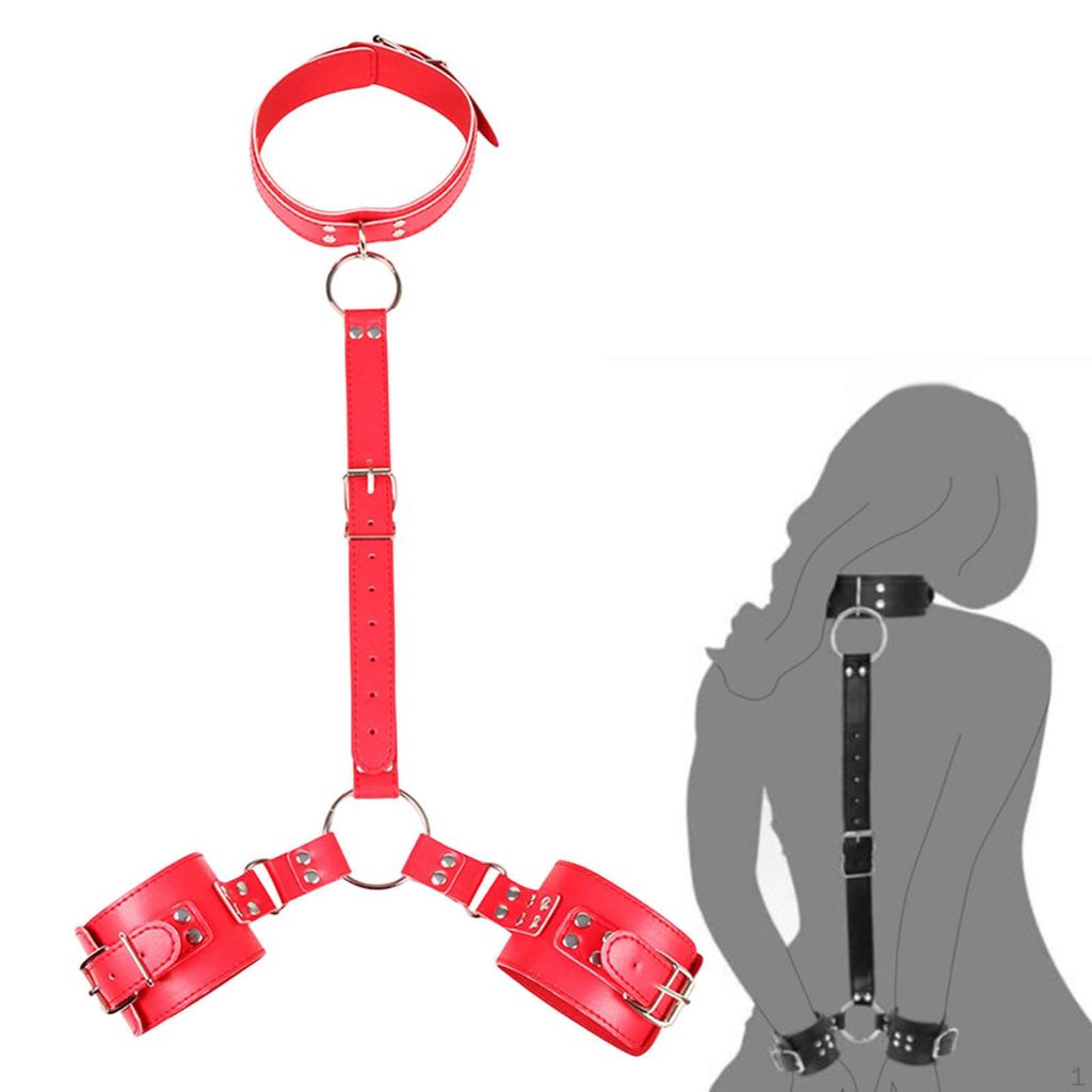 Neck to Wrist Bondage Bdsm Restraints Kit Sex Toys SM Play Games Adjustable