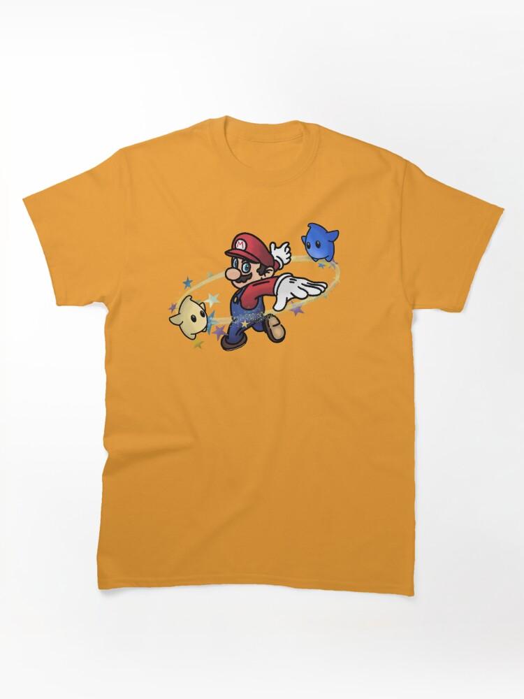 Super Smash Bros. Jumping through the galaxy with Mario Classic T-Shirt