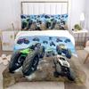 Cartoon Monster Truck All Season Duvet Cover Comforter Bedding Sets Soft Quilt Cover and Pillowcases SingleDoubleQueenKing