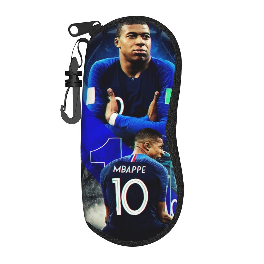 Mbappes Number 10 Glasses Case Unisex New Zipper Football Eyewear Protector Gift Eyewear Container