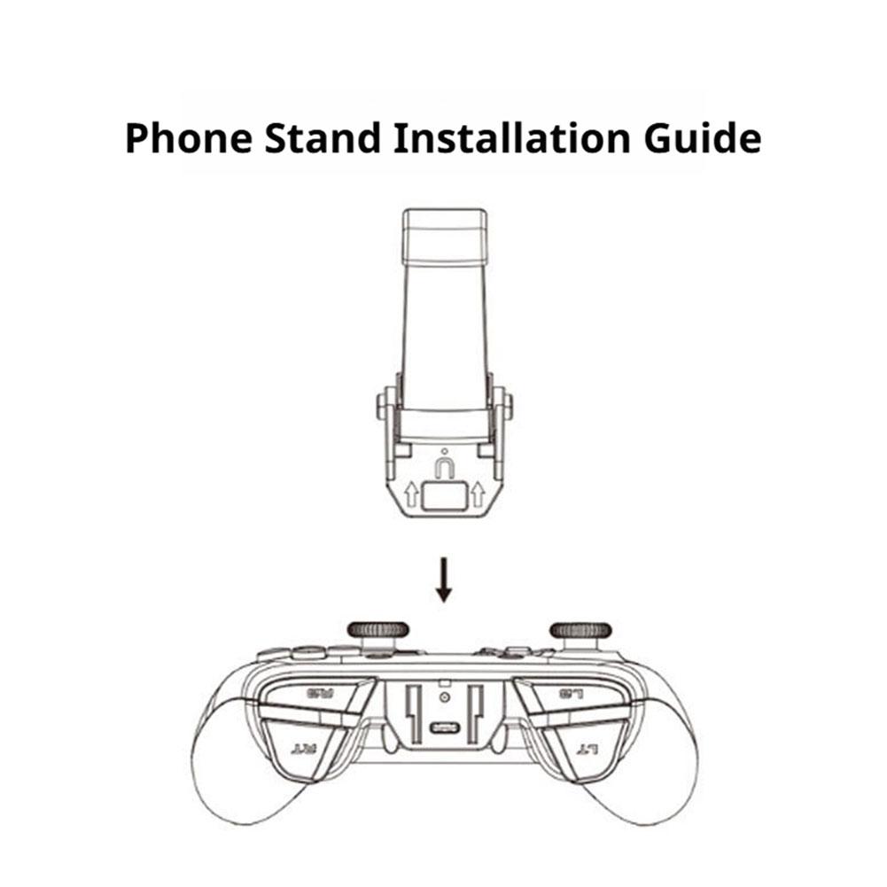 Pro GameSir Cyclone 2 Pro T4 Pro Držák na klip pro mobilní telefon Nastavitelný univerzální protiskluzový držák Stojan pro Android iOS Gamepad