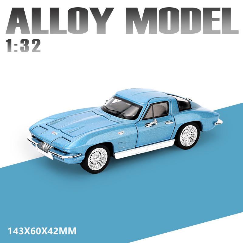 1:32 Scale C8 ZR1X C2 Model Toy Car Metal Diecast Doors Opened Supercar Rear Wheel Pull Back Models Toys Exquisite Gifts