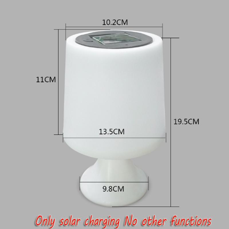 

Солнечный стол Белый ночной светильник Бытовая уличная садовая настольная лампа для чтения на солнечной батарее Светодиодные интеллектуальные уличные солнечные лампы