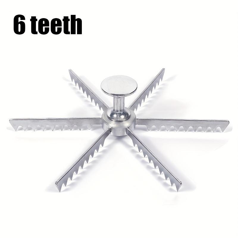 Even Slice Pastry Divider Stainless Steel Pizza Pie Marker 6 7 8 Teeth Options Baking Gadget for Home Kitchen Dessert Cutting