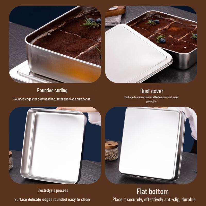 Edelstahl Tiramisu- & Kuchenbackform