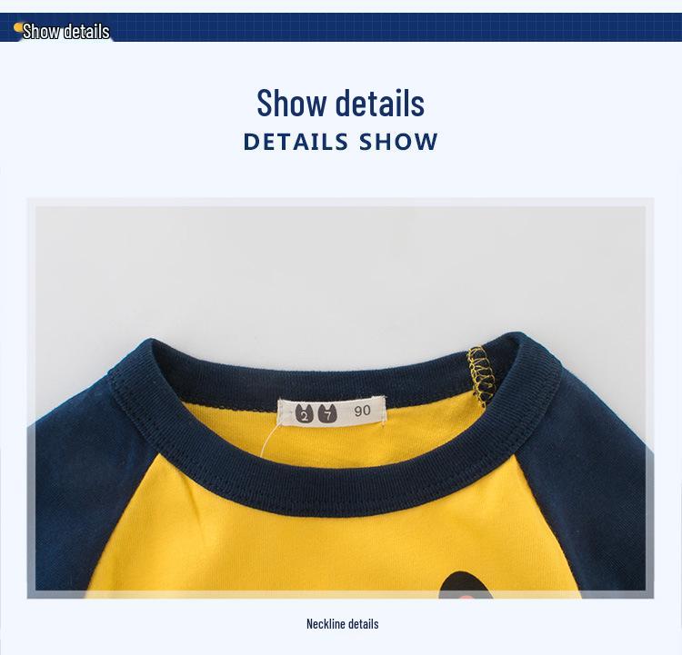 2024 Kids' Fall Long-Sleeve Korean-Style T-Shirt for Boys