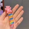 1PC New Lovely Beaded Big Flowers Elastic Spiral Hair Rope Head Rope Ponytail Hair Ring Rubber Band Headdress For Kids