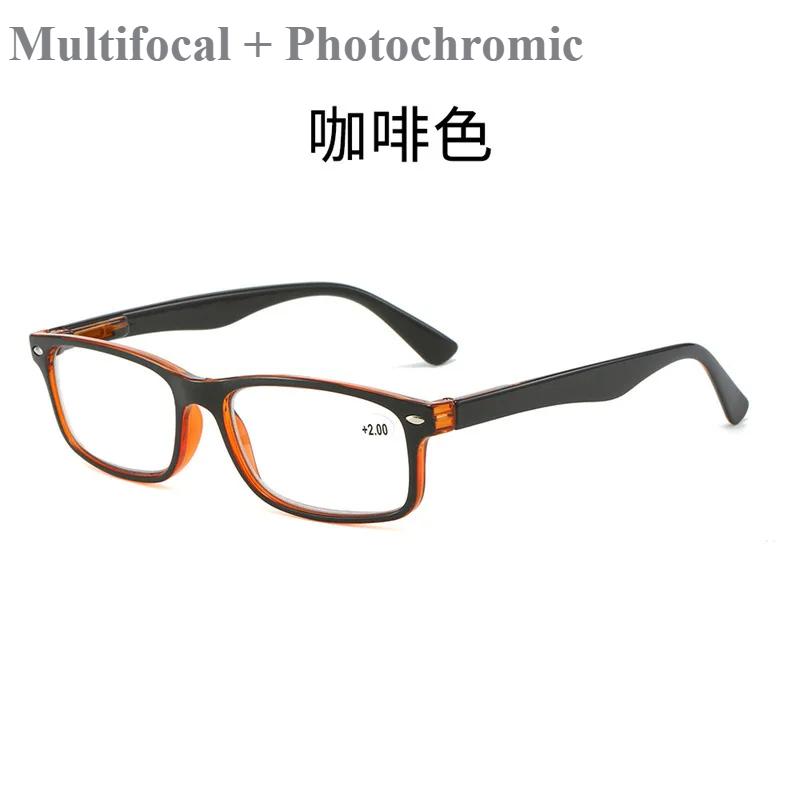 Photochromic /Multifocal Presbyopia Glasses Anti Blue Light Reading Glasses Intelligent Zoom 1.0 To 4.0 Computer Glasses