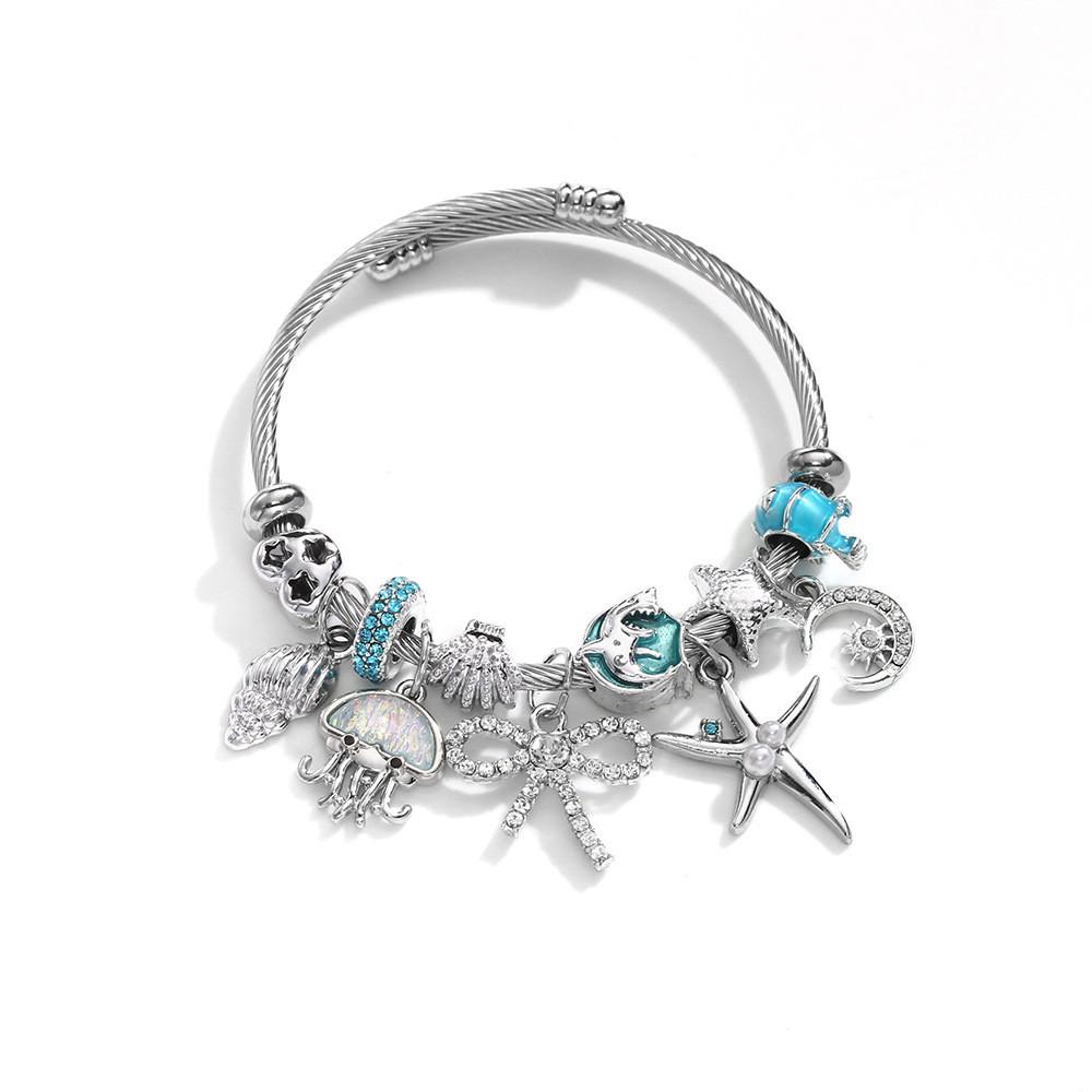 Cute Octopus Bracelet For Women Stainless Steel Adjustable Fashion Jewelry Spring