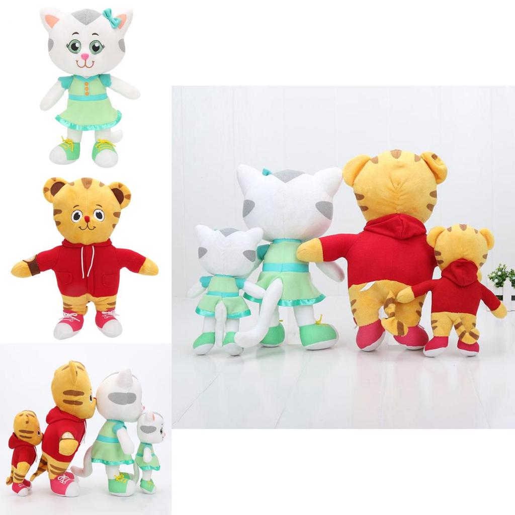 Entzückende Daniel Tiger und Katerina Kittycat Plüschtiere für Weihnachtsfreude