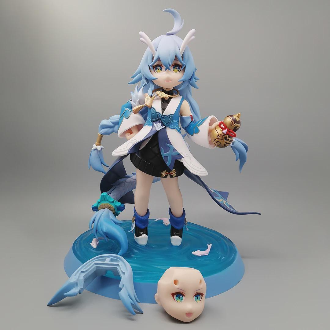 

Honkai Star Rail Bailu Girl Аніме Фігурка ПВХ Фігурка Іграшка Колекція Модель Лялька синій