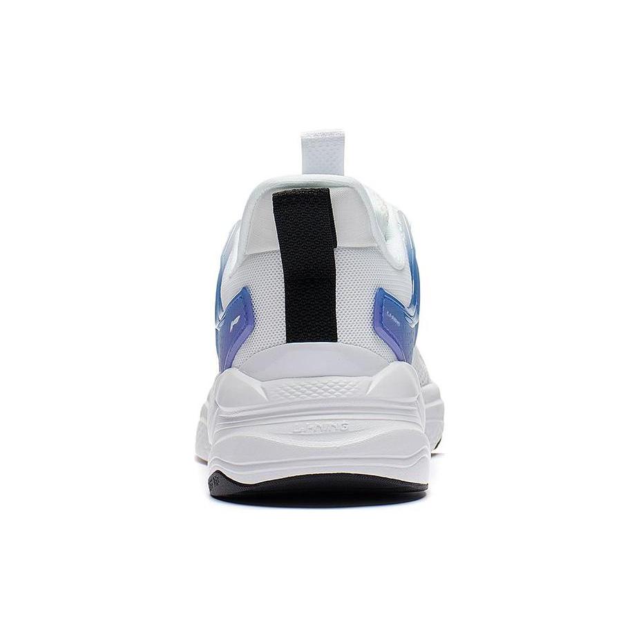 New LiNing Liuyun Anti Slip Wear Resistant Low Top Sports Casual Shoes Men's White Blue AGLS059-3