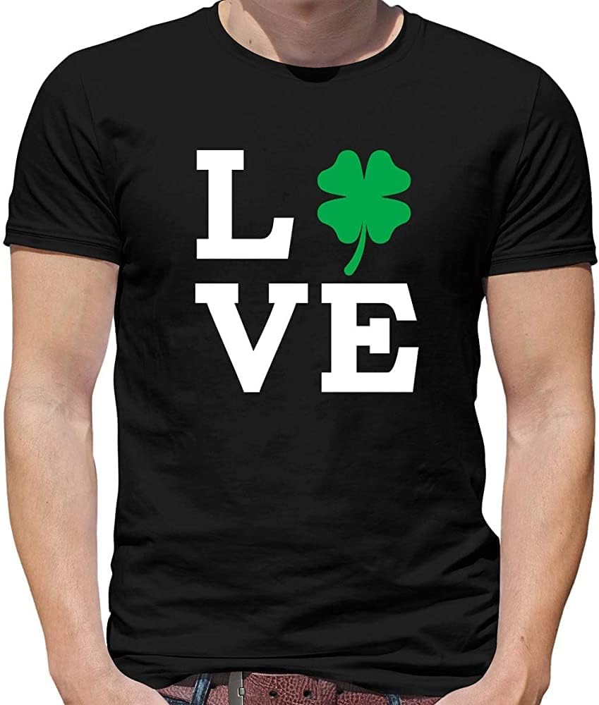 Clover Love St Patrick s Day Paddys Day Irish Saint-Patrick T-Shirt Unisex Gift Men s XXL чёрный