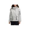 FILA SS25 All Over Logo Warm Hooded Jacket Women jackets Cloud-Mushroom-White F11W518901F-WT