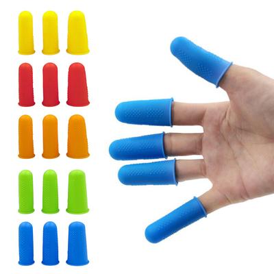 3Pcs Silicone Anti-Cut Heat Resistant Finger Protector Fingers Cap Cooking Tool