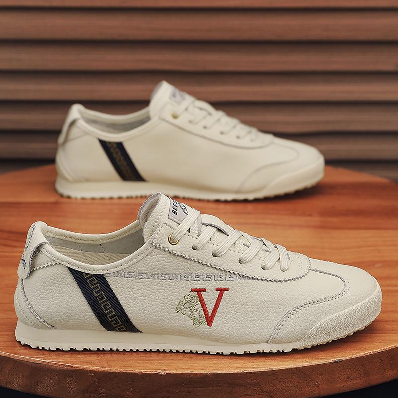 

Пара универсальной повседневной легкой обуви на мягкой подошве, модная мужская обувь, новая, на все четыре сезона, кожа 44 абрикосовый