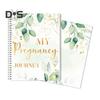 Těhotenský deník poprvé maminky se samolepkami Kapsy na památku Plánovač těhotenství s milníky kalendáře Kontrolní seznamy