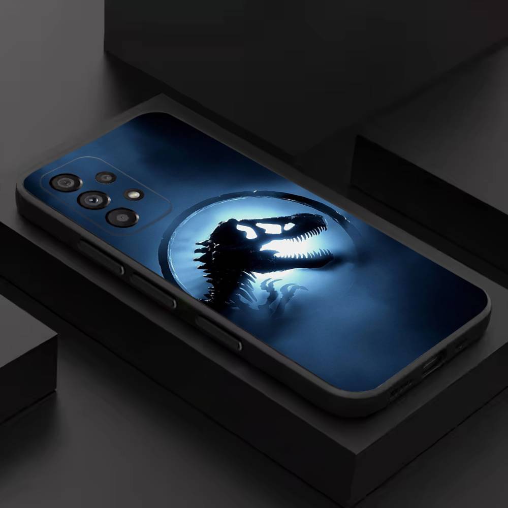 Custodia per Telefono J-Jurassic Park W-World Per Samsung S 9,10,21,30,22,23,24,25,26,Ultra,Plus,Lite,FE,4,5G Nera Morbida