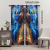 Dragon Totem Printed Curtains Pole Bag Bedroom Living Room Home Decoration Curtain For Area Made Of Polyester