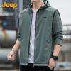 JEEP Men's Hooded Fleece-Lined Softshell Jacket