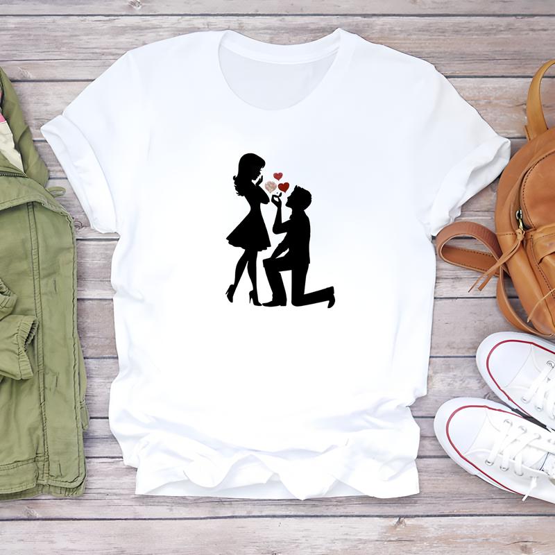 Fashionable T-shirt for Women, Cute and Trendy, Short-sleeve Summer Daily Wear.