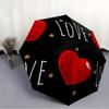 1pc Love Hearts Open/Close Folding Umbrella, All- Portable Umbrella for & Men, Stylish Accessory (Holiday Gift) 8-Rib Yy251213164