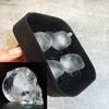 Real Shot Silicone Black 3D Skull Head Ice Cream Cube Mold Machine Ice Making Ball Mold Maker Mould Tray Reusable Kitchen Tools
