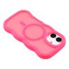 For iPhone 17 Case Compatible with MagSafe TPU+PC Phone Back Cover Skin Touch Wave Shape