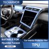 TPU-Schutzfolie für Hyundai Tucson 2022-2023 Mittelkonsole Kratzfest Transparent Innenraum-Aufkleber
