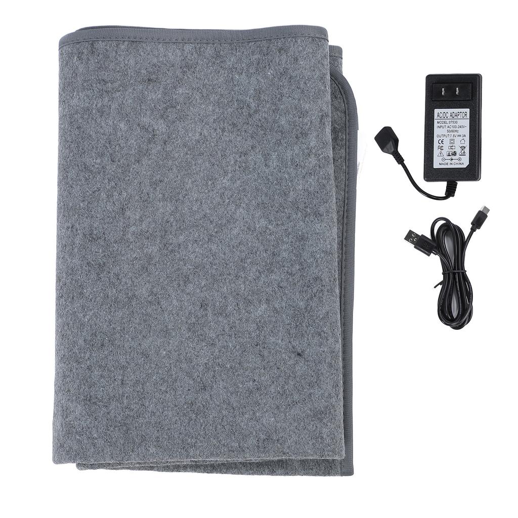 160 X 80cm Electric Heated Blanket Fast Heating 60℃ 3 Temperatures Washable Electric Bed Warmer for 