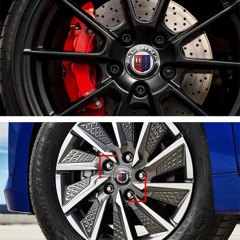 4 ks 56mm 60mm 65mm Znak na auto Krytka středu kola Samolepka Příslušenství Pro BMW E46 E36 E39 E60 E90 E90 F10 F30 G20 G21 G30 F15 X5