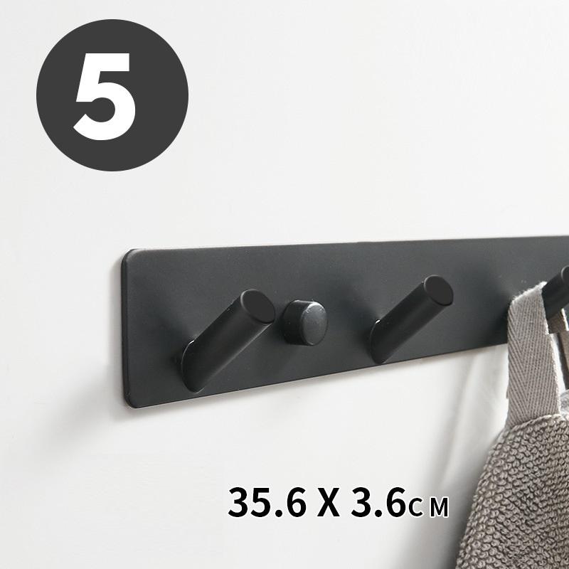 Aluminum Alloy Wall Hooks, Available in Adhesive and Drill-Free Installation Options