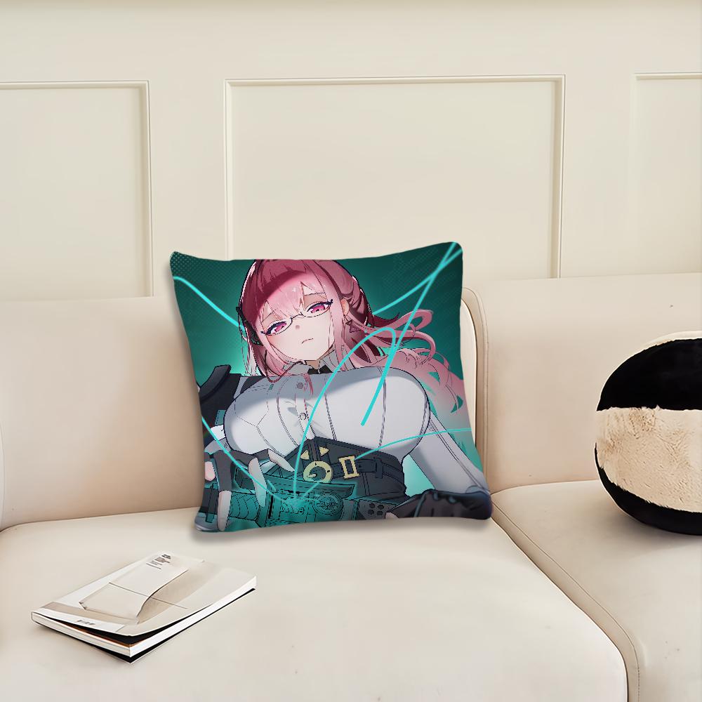 Game Zenless Zone Zero Tsukishiro cushion cover Pillow Cover Decoration Room Home Sofa living Office Car Nordic Simplicity
